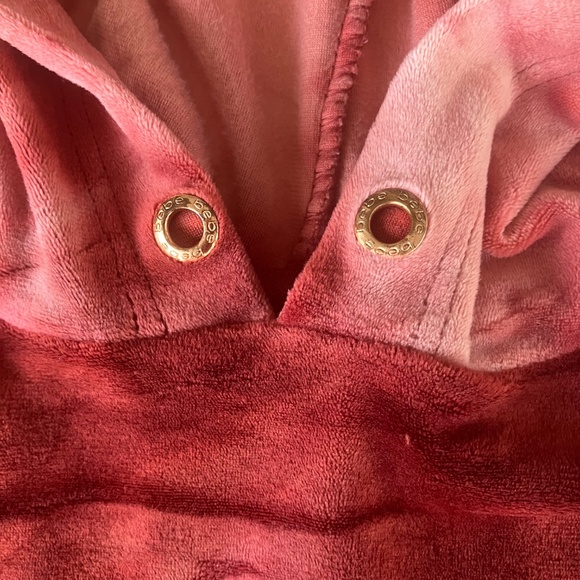 Bebe rose pullover hoodie velvet feel size large. - Picture 5 of 7